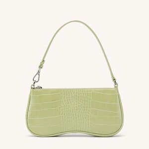 JW PEI Eva Shoulder Handbag Sage Green Croc New With Tags‎